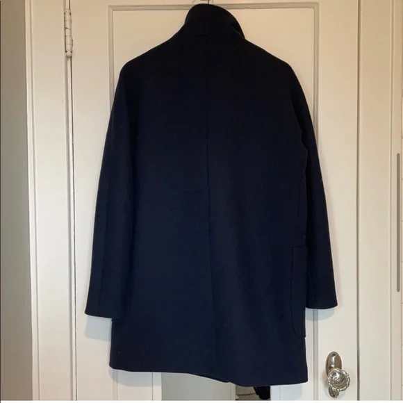 Madewell Navy Double-Breasted Coat - Picture 7 of 7